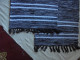 Delcampe - 2 Petits Tapis Carpettes Noir Et Blanc Coton Mélangé - Tapijten