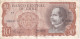 REPLACEMENT - BILLETE DE CHILE DE 10 PESOS DE BALMACEDA DEL AÑO 1970  (BANKNOTE) REEMPLAZO - Chili