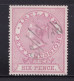 Ireland Petty Sessions 6d Red (perf 15 1/2) No Watermark , Barefoot 3A , Good Used - Oblitérés