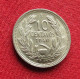 Chile 10 Centavos 1940 KM# 166 *VT Chili - Chile