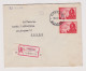 Bulgaria Bulgarie 1941 Registered Cover W/Topic Stamps Mi#433 (2x2Lv.) King BORIS III-Macedonia Map Stamps, Rare (66365) - Covers & Documents