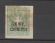 7330 MARCA DA BOLLO - CARTA SIGARETTE CENT. DIECI  FISCAL CIGARETTE FAG - Revenue Stamps