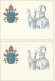 2 INTERI POSTALI VATICANO FDC (MX602 - Postal Stationeries