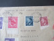 3.Reich 1943 Böhmen Und Mähren Einschreiben Prag 1 / Nachnahme Beleg Ins Generalgouvernement Mit Ank. Stempel Tarnow - Storia Postale