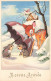 FETES ET VOEUX - Nouvel An - Bambi Et Ses Amis Jouant Dans La Neige - Colorisé - Carte Postale Ancienne - Nouvel An