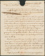 LAC Daté De Constentinople (1824) Via L'autriche (TUR) Désinfecté (perforations) > Francomont. Taxes Diverses. R ! - 1815-1830 (Période Hollandaise)