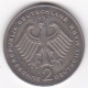 2 Deutsche Mark 1992 G KARLSRUHE. Ludwig Erhard . Cupronickel. KM# 170 - 2 Mark