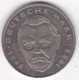 2 Deutsche Mark 1992 G KARLSRUHE. Ludwig Erhard . Cupronickel. KM# 170 - 2 Marcos