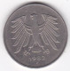 5 Deutsche Mark 1982 F STUTGART . Cupronickel ,KM# 140.1 - 5 Mark