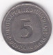 5 Deutsche Mark 1980 G KARLSRUHE . Cupronickel ,KM# 140.1 - 5 Marcos