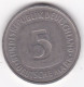 5 Deutsche Mark 1975 F STUTGART  . Cupronickel ,KM# 140.1 - 5 Mark