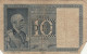 BANCONOTA ITALIA LIRE 10 1939 BIGLIETTO DI STATO VF (VS527 - Regno D'Italia – 10 Lire