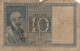 BANCONOTA ITALIA LIRE 10 1939 BIGLIETTO DI STATO VF (VS516 - Regno D'Italia – 10 Lire