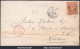 FRANCE N°23 SUR LETTRE AVEC ETOILE DE PARIS 18 + CAD R. DE LONDRES DU 03/04/1868 - 1862 Napoleon III