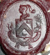 Rare Ancien Cachet De / En Cire, Armoiries, Blason "Libertas ???" R.A. RA - Stempels