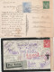 N°432 Sur Carte De Bienfaisance 14/10/39 Paris, N°433 Sur Lettre De Deuil  Par Avion Pour Le Maroc. Rare - 1939-44 Iris