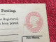 Certificate Of Posting Timbre New** Europe Grande-Bretagne Royaume Uni Entiers Postaux-AOP GB-1878 -instructions On Back - Cartas & Documentos