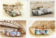 Lot Of 4 Art Cards Of AUDI At LE MANS  - Artiste:Francois Bruere - CPM - Le Mans