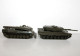 ROCO MINITANKS HO N°257 BERGEPANZER 2 + N°329 LEOPARD 2, MILITAIRE CHAR COMBAT TANK MODELE REDUIT (1712.41) - Panzer