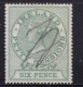 Ireland Petty Sessions 6d Green  (perf 14 ) Watermark Anchor  , Barefoot 7b , Good Condition - Usados