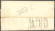 BADEN 5 BRIEF, 1859, 1 Kr. Schwarz, 3x Als Mehrfachfrankatur Mit Uhrradstempel 5 Und Nebenstempel 6 Und L2 MEERSBURG Nac - Storia Postale