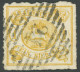 BRAUNSCHWEIG 14A O, 1864, 1 Sgr. Gelbocker, Durchstochen 16, Nummernstempel 24 (Holzminden), Feinst, Kurzbefund Lange, M - Braunschweig
