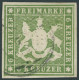 WÜRTTEMBERG 13b O, 1859, 6 Kr. Dunkelgrün, Pracht, Gepr. Thoma, Mi. 350.- - Other & Unclassified