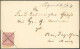 NDP GAA 1 BRIEF, Ganzsachenausschnitt: 1871, 1 Gr. Rosa, Grauer Überdruck, Mit Federkreuz Auf Briefhülle Von Salzwedel N - Covers & Documents