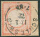 Dt. Reich 3 BrfStk, 1872, 1/2 Gr. Ziegelrot, K1 SCHLESWIG 11.1.72 (frühe Verwendung!), Normale Zähnung, Prachtbriefstück - Used Stamps