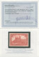 Dt. Reich 63b , 1900, 1 M. Reichspost Dunkelkarminrot, Erstfalzrest, Kabinett, Fotobefund Jäschke-L., Mi. (400.-) - Other & Unclassified