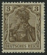 Dt. Reich 84IIb , 1918, 3 Pf. Schwärzlichbraun Kriegsdruck, Pracht, Gepr. Zenker, Mi. 70.- - Unused Stamps