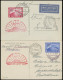 Dt. Reich 456-58 BRIEF, 1931, Polarfahrt, Je Auf Polarfahrtbeleg, Pracht - Cartas & Documentos