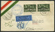 DO-X LUFTPOST DO X2.001.CH BRIEF, 31.08.1931, DO X 2, Postabgabe Trimmis, Blauer Zweikreiser VOLO DI COLLAUDO, Prachtbri - First Flight Covers