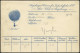 BALLON-FAHRTEN 1897-1916 27.5.1911, Augsburger Verein Für Luftschiffahrt, Abwurf Vom Ballon TILLIE, Postaufgabe In Augsb - Fesselballons
