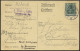 BALLON-FAHRTEN 1897-1916 13.2.1916, Berliner Verein Für Luftschiffahrt, Abwurf Vom Ballon MÖDEBECK, Postaufgabe In Oberh - Luchtballons