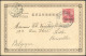 DP CHINA 17 BRIEF, 1905, 10 Pf. Reichspost Auf Ansichtskarte Mit Stempel SHANGHAI DP B Nach Belgien, Pracht - China (kantoren)