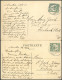 KAMERUN 21 BRIEF, 1912/3, 5 Pf. Grün, Mit Wz., Mit Seepoststempeln LINIE HAMBURG WESTAFRIKA (LII Und XXXII) Auf Ansichts - Cameroun