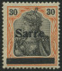 SAARGEBIET 10yI , 1920, 30 Pf. Dunkelrotorange/schwarz Auf Orangeweiß, Type I, Falzreste, Ein Kurzer Zahn Sonst Pracht,  - Andere & Zonder Classificatie