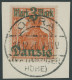 FREIE STADT DANZIG 44II/VII BrfStk, 1920, 3 M. Auf 71/2 Pf, Lilagrauer Netzunterdruck, Spitzen Nach Unten, Mit Aufdruckf - Other & Unclassified