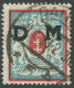 DIENSTMARKEN D 33X O, 1923, 50 M. Rot/mittelgrünlichblau, Wz. 3X, Pracht, Kurzbefund Soecknick, Mi. 800.- - Otros & Sin Clasificación