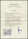 MAKEDONIEN 7IX BrfStk, 1944, 20 Auf 7 L. Schwarzblau Mit Abart Offenes O In Makedonia, Prachtbriefstück, Gepr. Brunel Un - Bezetting 1938-45