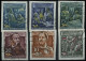 DDR 485-90B O, 1955, Einzelmarken Engels, Ungezähnt, Prachtsatz, Mi. 60.- - Used Stamps