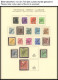 SAMMLUNGEN O, 1948-90, Bis Auf 2 Und 5 M. Schwarzaufdruck Und Bl. 1 Komplette Gestempelte Sammlung Im Schaubek Album, Bi - Sonstige & Ohne Zuordnung