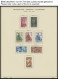 SAMMLUNGEN, LOTS O, , 1947-56, Meist Gestempelte Sammlung Saarland Mit Diversen Mittleren Ausgaben, Fast Nur Prachterhal - Lots & Serien