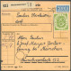 BUNDESREPUBLIK 138 BRIEF, 1954, 90 Pf. Posthorn, 3x Als Mehrfachfrankatur Auf Paketkarte Aus NIEDERLEIERNDORF, Davon 2 W - Other & Unclassified