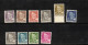 KING FREDERIK IX DENMARK DANMARK DÄNEMARK 1950 MNH MI 303 305 307 311 312 313 314 316 317 (MH*) 318 - Unused Stamps