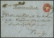 GANZSACHEN U 18GAA,32 BRIEF, 1865, 5 Kr. Rot Ganzsachenausschnitt (oval Geschnitten) Und Rückseitiges Reco-Porto 5 Kr. R - Autres & Non Classés