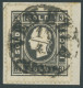 LOMBARDEI UND VENETIEN 7Ia BrfStk, 1858, 3 So. Schwarz, Type I, Zentrischer Stempel VENEZIA, Kabinettbriefstück, Gepr. Z - Lombardo-Vénétie