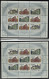 RUSSLAND 415-17KB , 1995, 850 Jahre Moskau Im Kleinbogensatz Ohne Zudruck (2x) Und Mit Zudruck, Pracht, Mi. 105.- - Autres & Non Classés