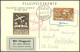 LUFTPOST SF 25.2 BRIEF, 10.5.1925, Flugpost BASEL-ZÜRICH, Sonderkarte Mit Vignette Und Mi.Nr. 181, Prachtkarte - Eerste Vluchten